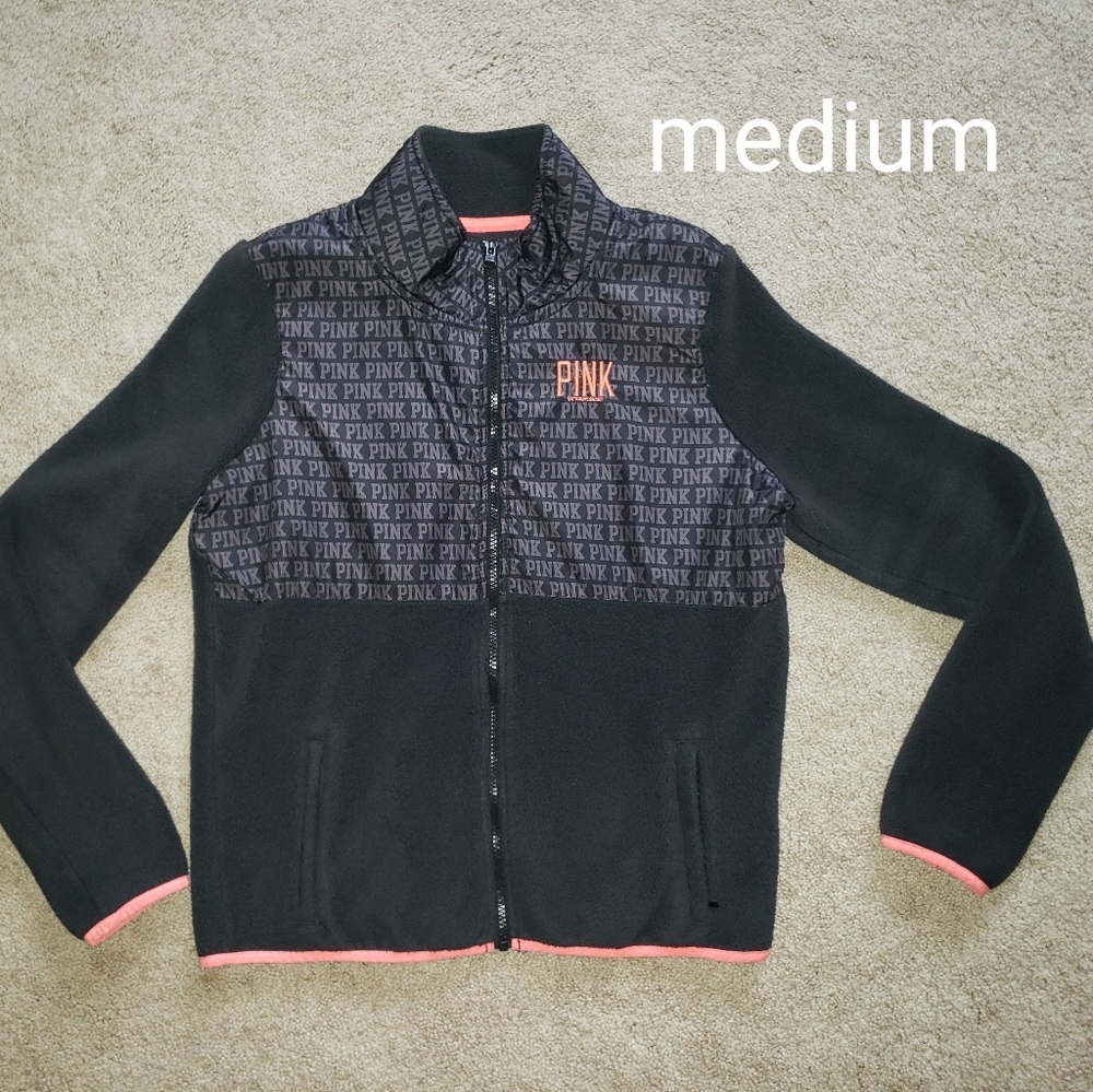 RARE HTF Victoria's Secret PINK north face style jacket size medium